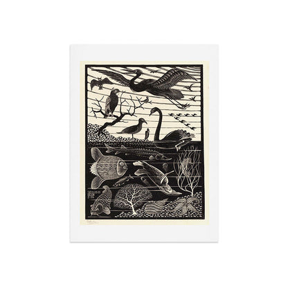 "The Fifth Day of Creation" by M.C. Escher Art Print Gallery Image 7