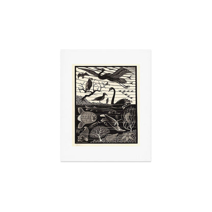 "The Fifth Day of Creation" by M.C. Escher Art Print Gallery Image 1