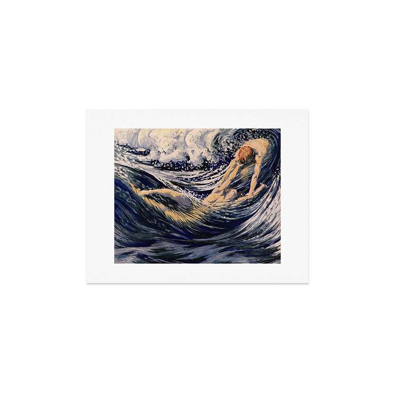 "Two fishes swimming in the sea not more lawless than we" (Margaret C. Cook, Leaves of Grass, 1913) Art Print Gallery Image 3