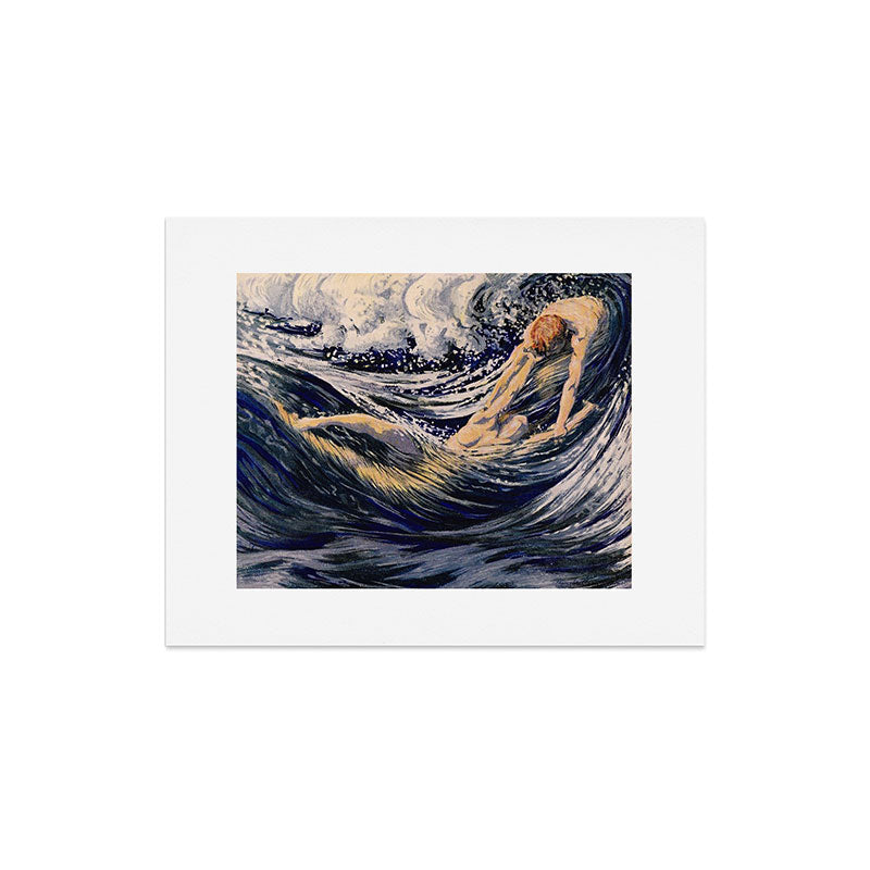 "Two fishes swimming in the sea not more lawless than we" (Margaret C. Cook, Leaves of Grass, 1913) Art Print Gallery Image 5