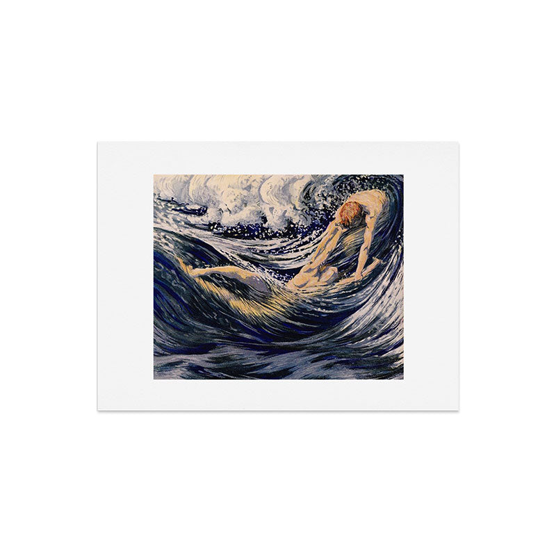 "Two fishes swimming in the sea not more lawless than we" (Margaret C. Cook, Leaves of Grass, 1913) Art Print Gallery Image 6