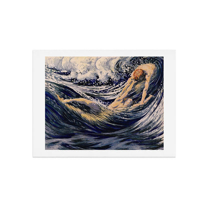 "Two fishes swimming in the sea not more lawless than we" (Margaret C. Cook, Leaves of Grass, 1913) Art Print Gallery Image 7