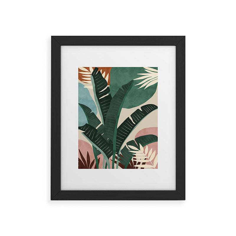 Modern jungle shapes Framed Art Print Gallery Image 41
