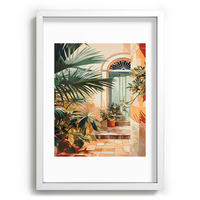 Villa Courtyard Mediterranean Art Framed Art Print Gallery Image 105
