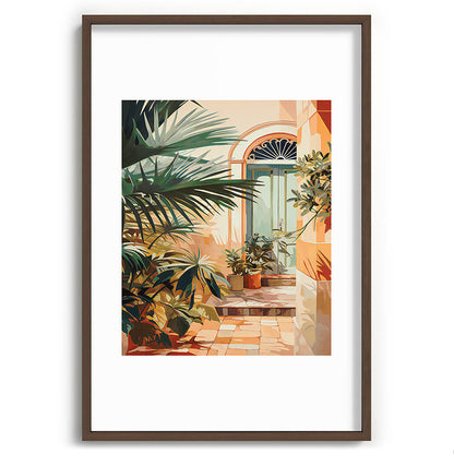 Villa Courtyard Mediterranean Art Framed Art Print Gallery Image 94