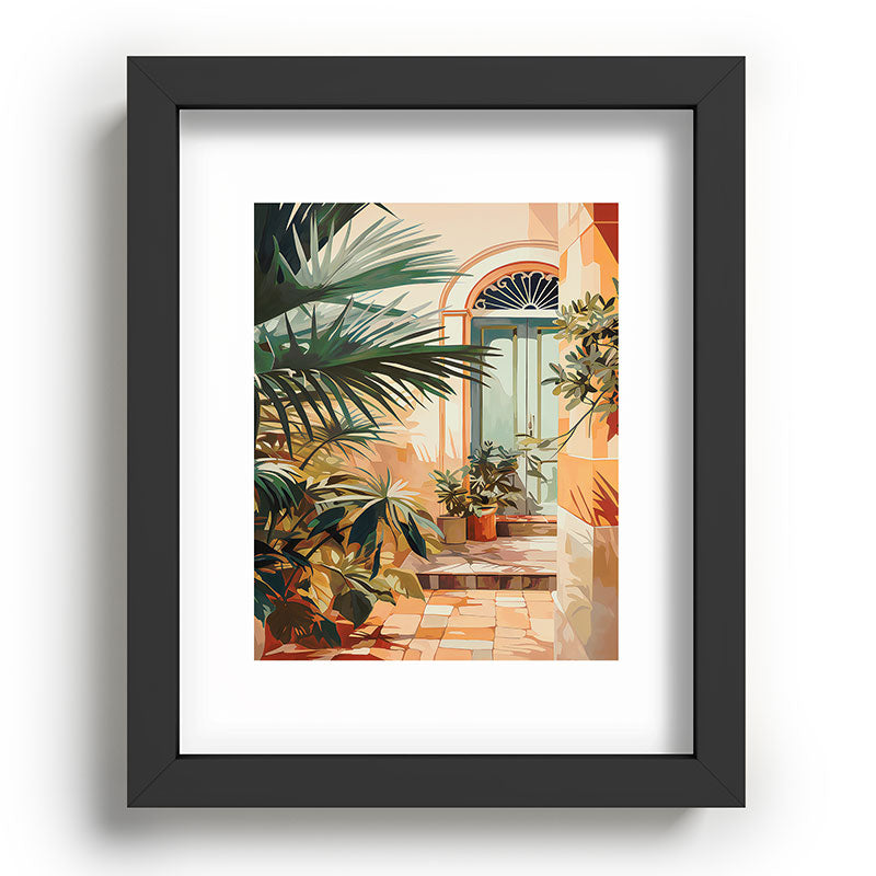 Villa Courtyard Mediterranean Art Framed Art Print Gallery Image 78