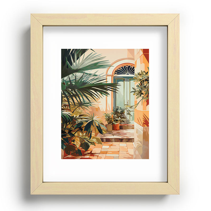 Villa Courtyard Mediterranean Art Framed Art Print Gallery Image 95