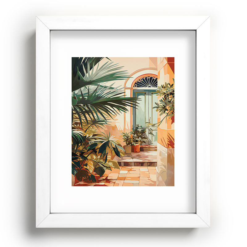 Villa Courtyard Mediterranean Art Framed Art Print Gallery Image 103