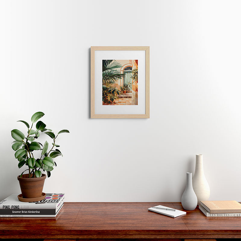 Villa Courtyard Mediterranean Art Framed Art Print Gallery Image 63