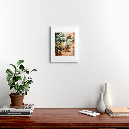 Villa Courtyard Mediterranean Art Framed Art Print Gallery Image 32