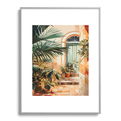 Villa Courtyard Mediterranean Art Framed Art Print Gallery Image 135