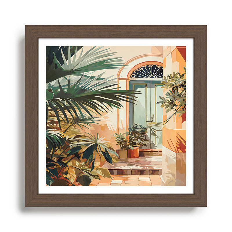 Villa Courtyard Mediterranean Art Framed Art Print Gallery Image 13