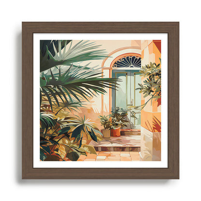 Villa Courtyard Mediterranean Art Framed Art Print Gallery Image 13