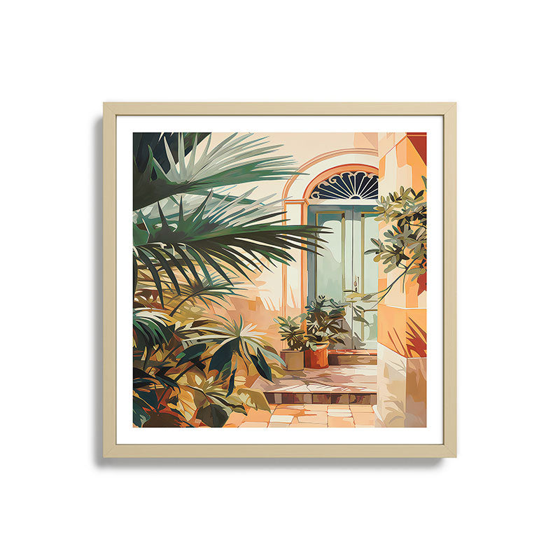 Villa Courtyard Mediterranean Art Framed Art Print Gallery Image 27