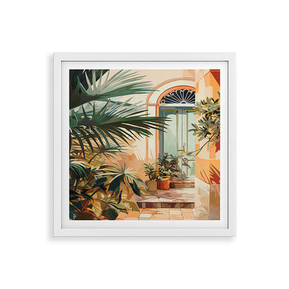 Villa Courtyard Mediterranean Art Framed Art Print Gallery Image 38