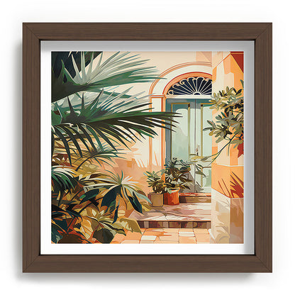 Villa Courtyard Mediterranean Art Framed Art Print Gallery Image 98