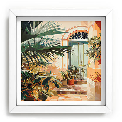 Villa Courtyard Mediterranean Art Framed Art Print Gallery Image 114