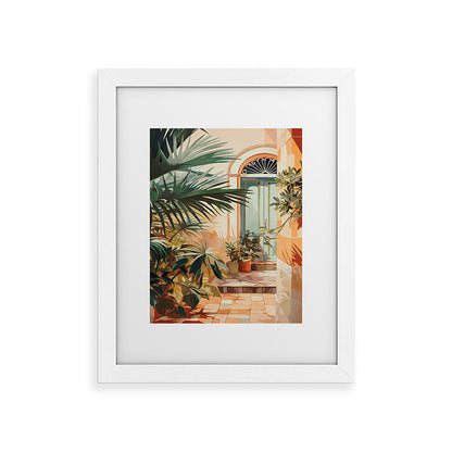 Villa Courtyard Mediterranean Art Framed Art Print Gallery Image 73