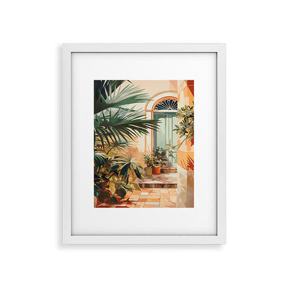 Villa Courtyard Mediterranean Art Framed Art Print Gallery Image 30