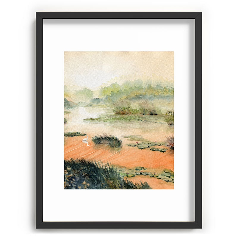 Egret On The Marsh Framed Art Print Gallery Image 83