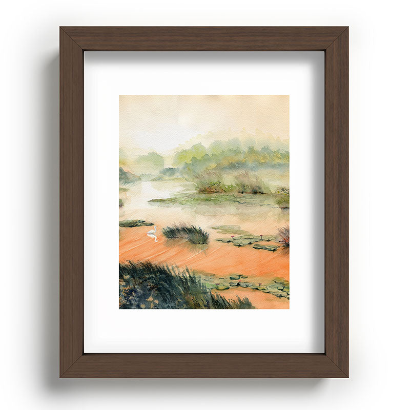 Egret On The Marsh Framed Art Print Gallery Image 86