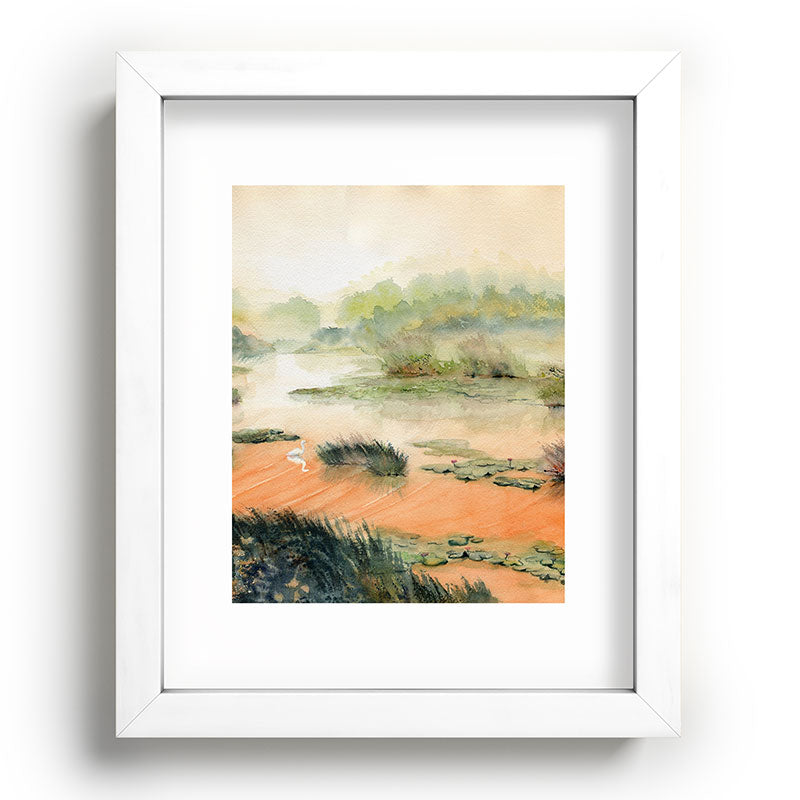 Egret On The Marsh Framed Art Print Gallery Image 104