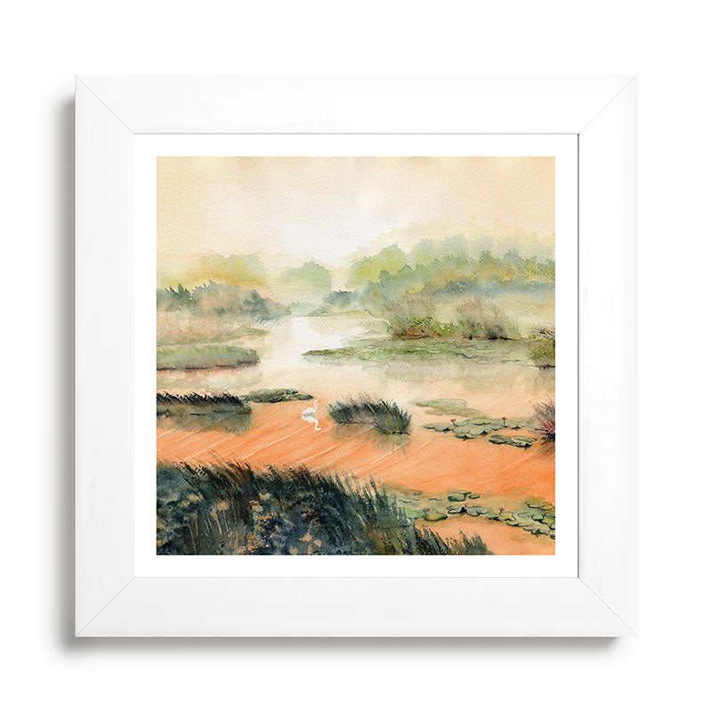 Egret On The Marsh Framed Art Print Gallery Image 79