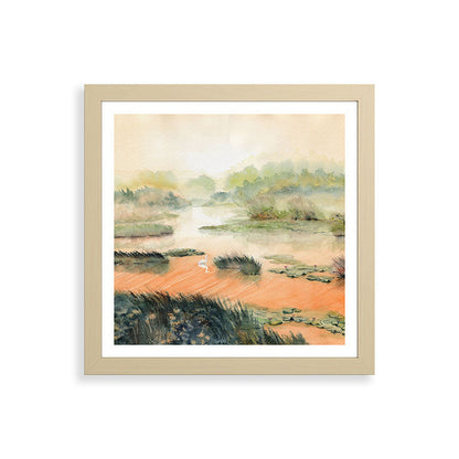 Egret On The Marsh Framed Art Print Gallery Image 71