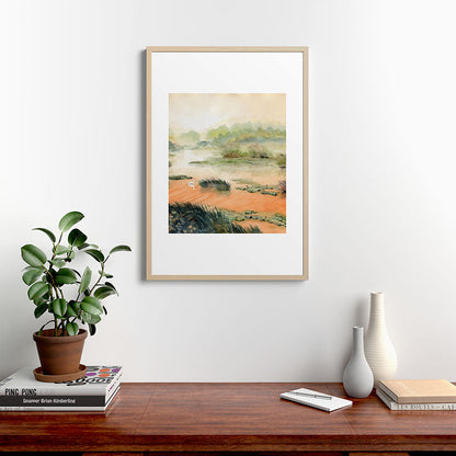 Egret On The Marsh Framed Art Print Gallery Image 28