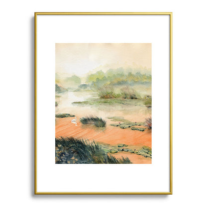 Egret On The Marsh Framed Art Print Gallery Image 124
