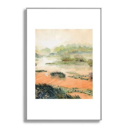 Egret On The Marsh Framed Art Print Gallery Image 137