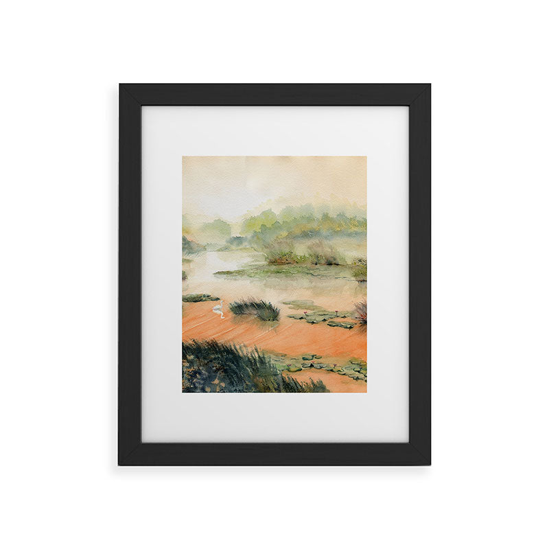 Egret On The Marsh Framed Art Print Gallery Image 41