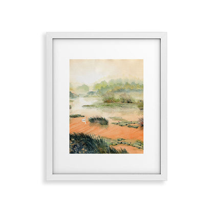 Egret On The Marsh Framed Art Print Gallery Image 34