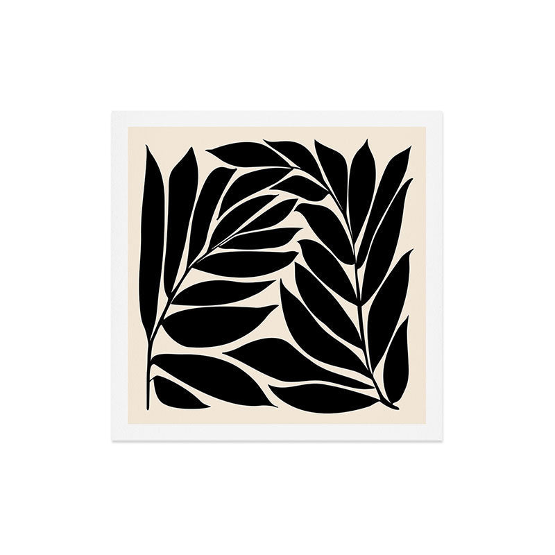 Black Seagrass Shapes Drawing Art Print Gallery Image 5