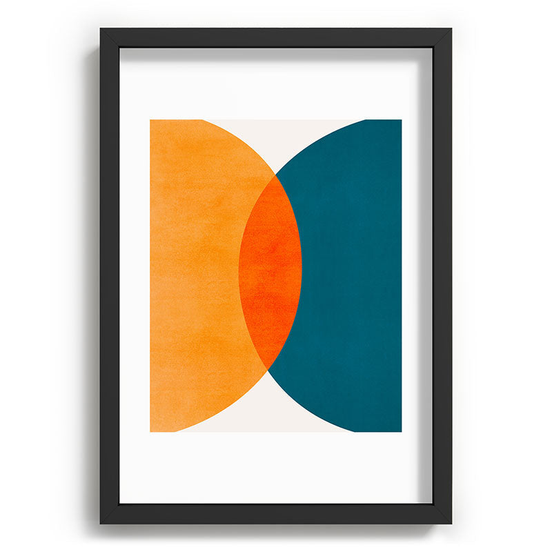 Mid Century Eclipse / Abstract Geometric Framed Art Print Gallery Image 81