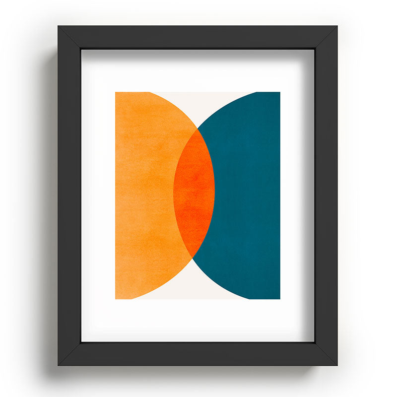 Mid Century Eclipse / Abstract Geometric Framed Art Print Gallery Image 80