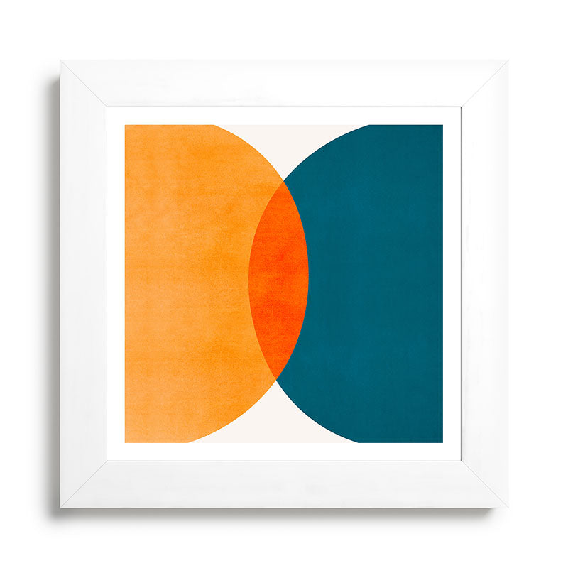 Mid Century Eclipse / Abstract Geometric Framed Art Print Gallery Image 79