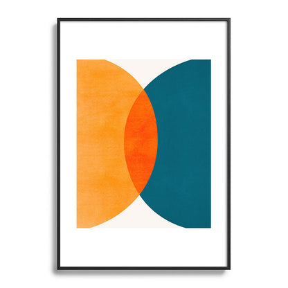 Mid Century Eclipse / Abstract Geometric Framed Art Print Gallery Image 113