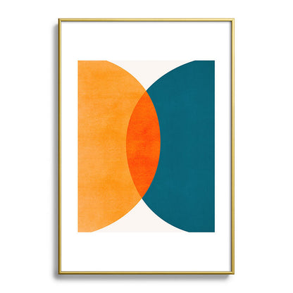Mid Century Eclipse / Abstract Geometric Framed Art Print Gallery Image 123