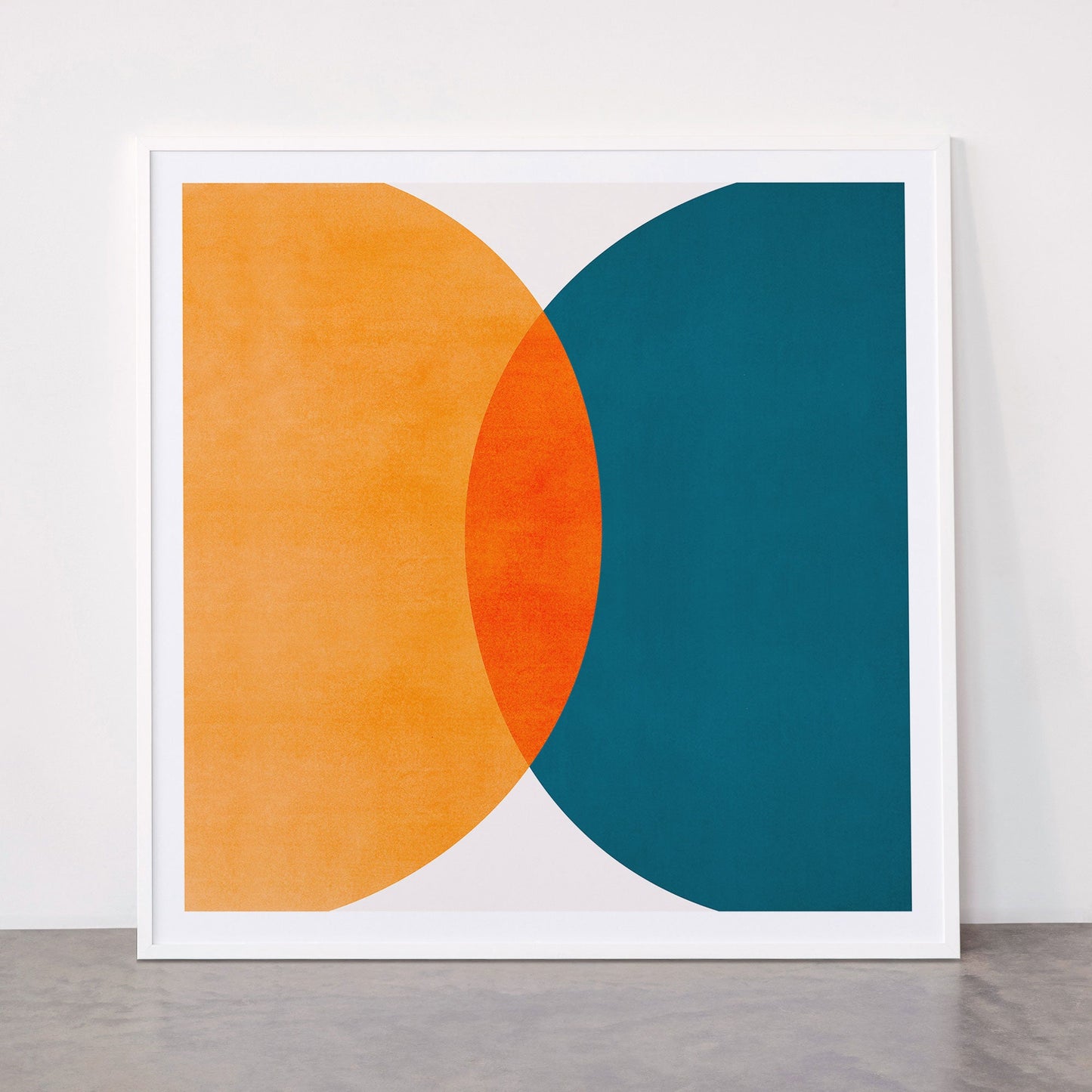Mid Century Eclipse / Abstract Geometric Framed Art Print Gallery Image 43