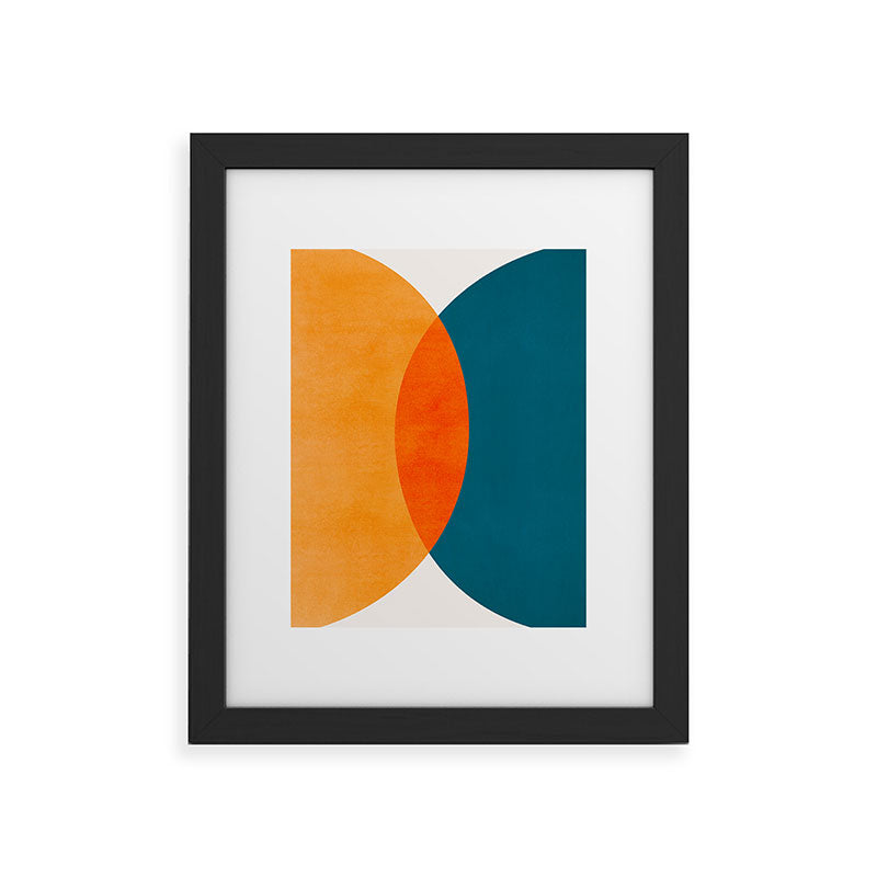Mid Century Eclipse / Abstract Geometric Framed Art Print Gallery Image 40