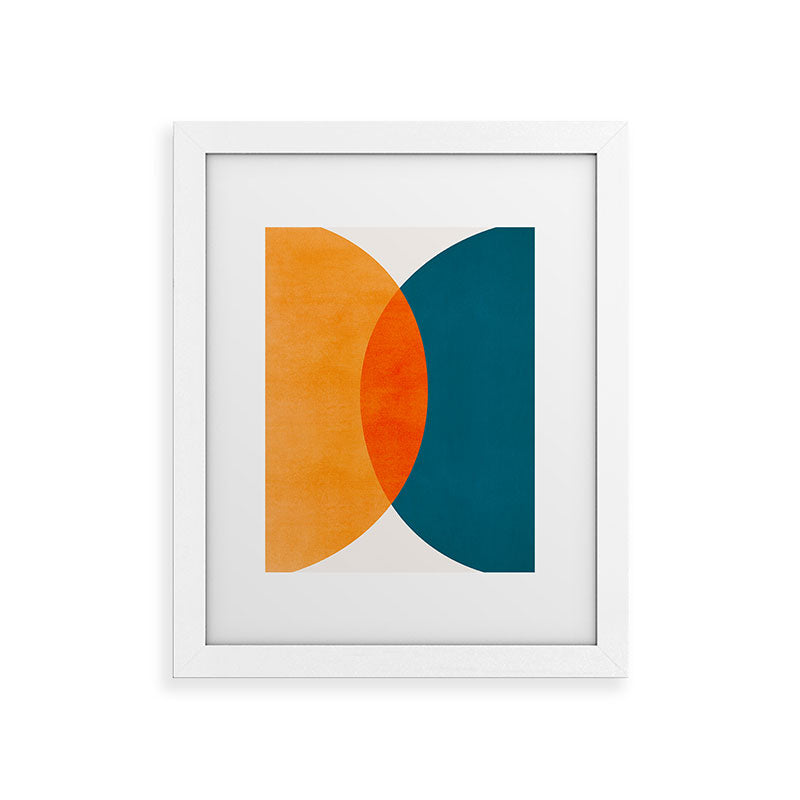 Mid Century Eclipse / Abstract Geometric Framed Art Print Gallery Image 70