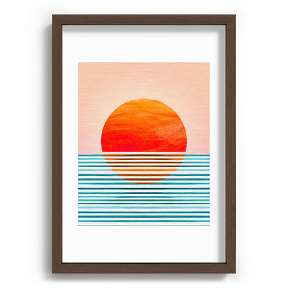 Minimalist Sunset III / Abstract Landscape Framed Art Print Gallery Image 89