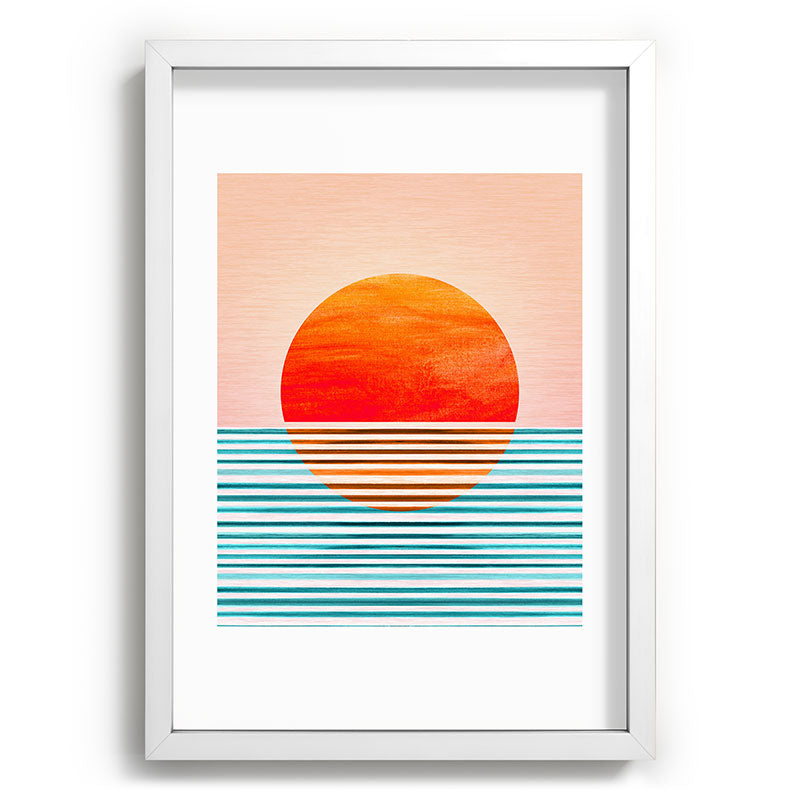 Minimalist Sunset III / Abstract Landscape Framed Art Print Gallery Image 105