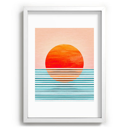 Minimalist Sunset III / Abstract Landscape Framed Art Print Gallery Image 105