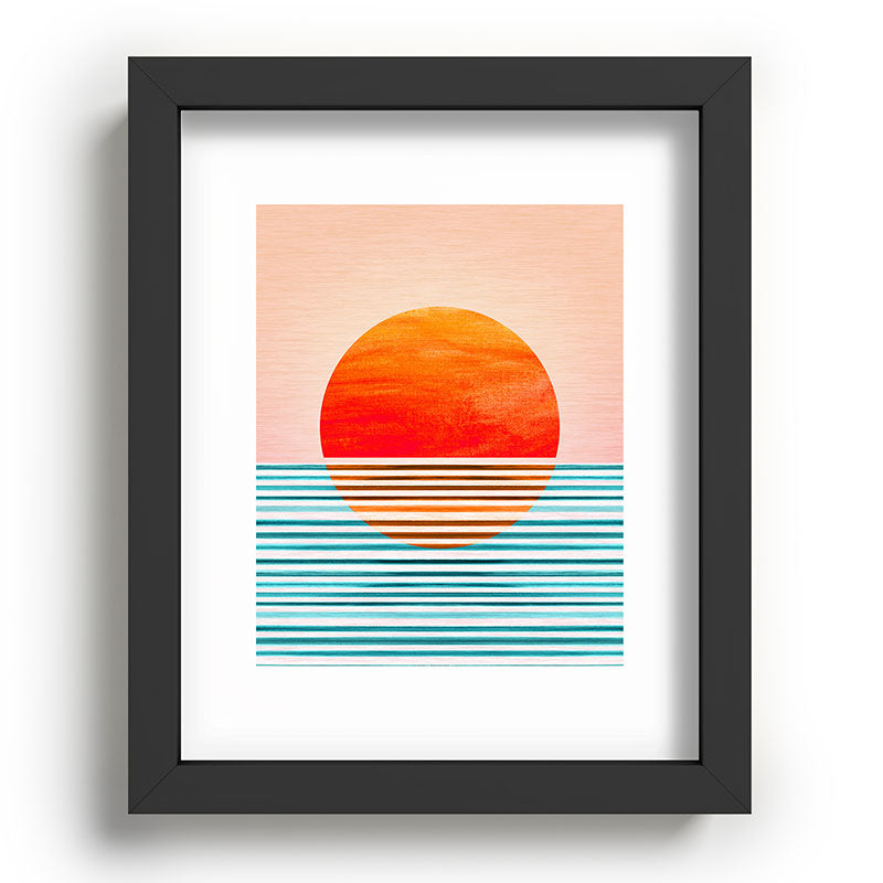 Minimalist Sunset III / Abstract Landscape Framed Art Print Gallery Image 78