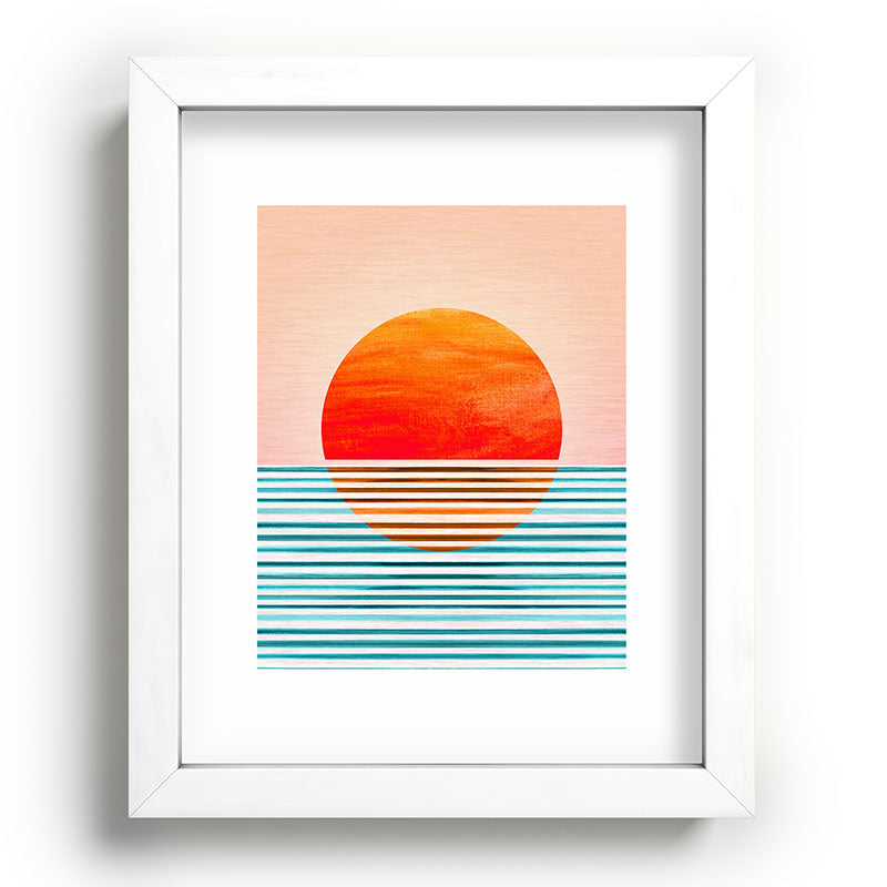 Minimalist Sunset III / Abstract Landscape Framed Art Print Gallery Image 103