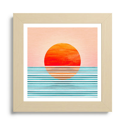 Minimalist Sunset III / Abstract Landscape Framed Art Print Gallery Image 68