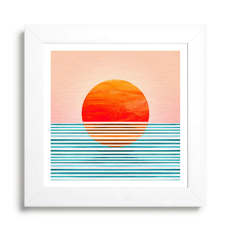 Minimalist Sunset III / Abstract Landscape Framed Art Print Gallery Image 79