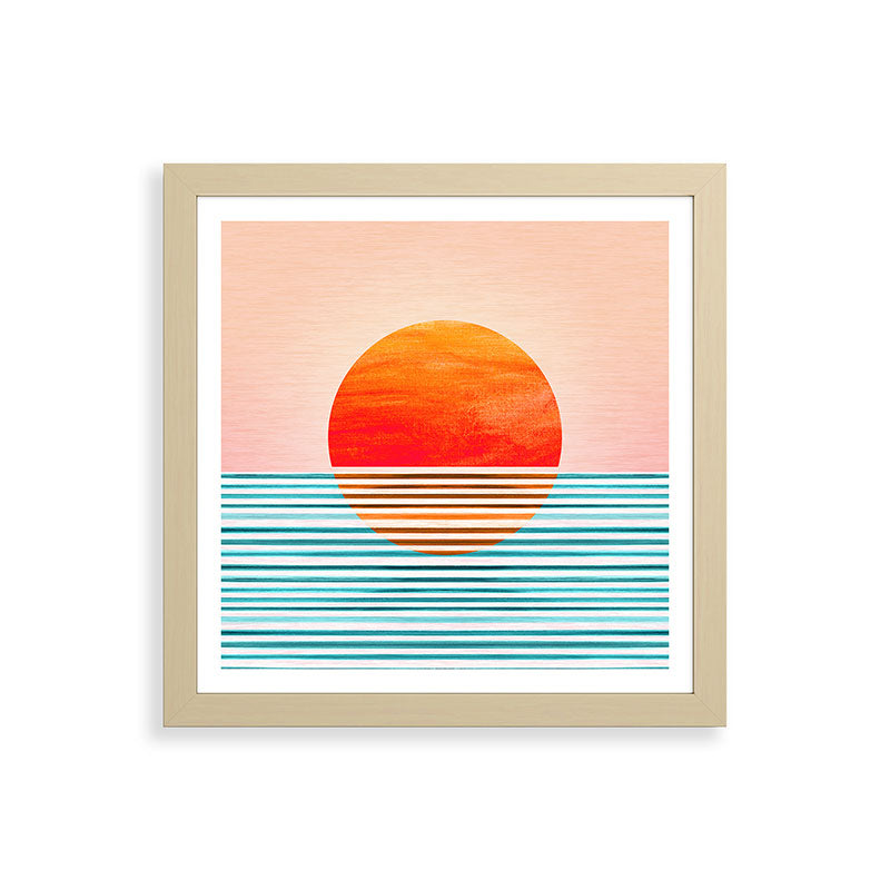 Minimalist Sunset III / Abstract Landscape Framed Art Print Gallery Image 71
